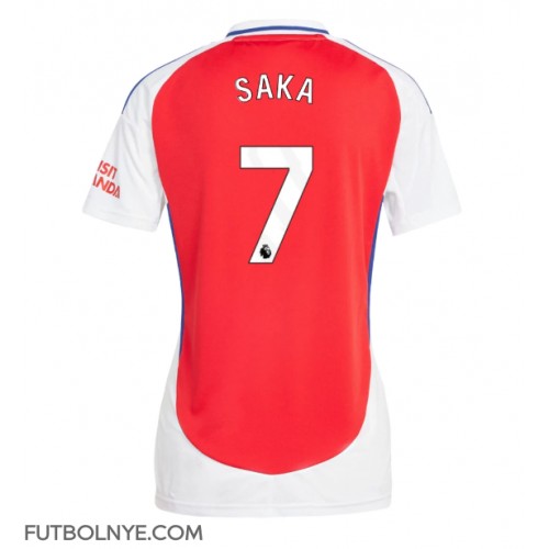 Camiseta Arsenal Bukayo Saka #7 Primera Equipación para mujer 2024-25 manga corta